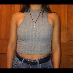 Gray halter top
